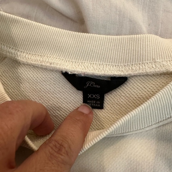 J. Crew  BEAUTE Sweatshirt Crewneck Metallic Rose Gold (22) - Picture 4 of 6